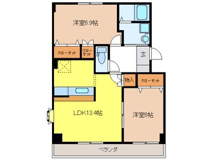 プロニティＡＯＫＩの物件間取画像